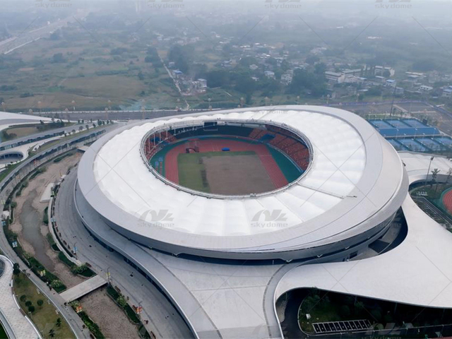 Aeris membrana structuram ad plures ludis stadium