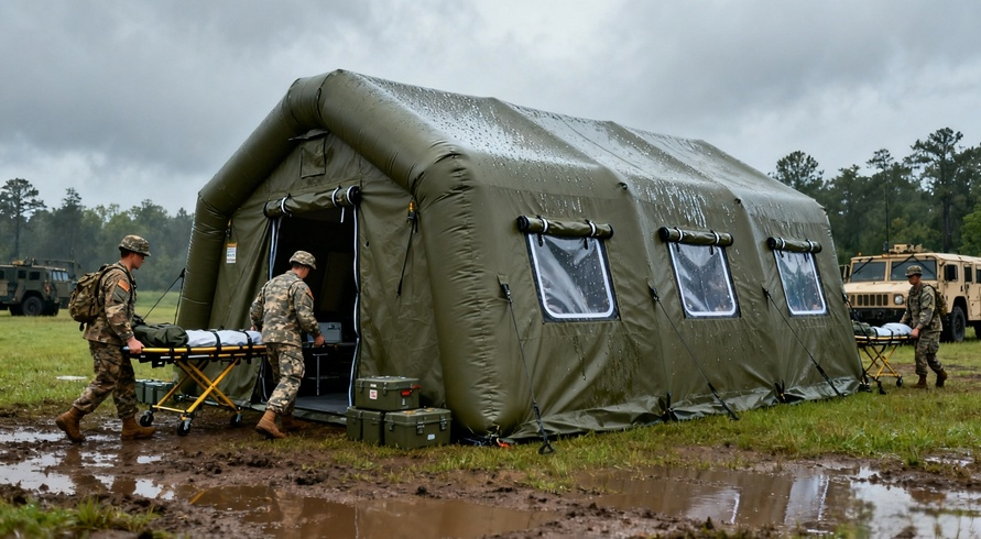  <span style='font-size:24px;'><strong>सैन्य और चिकित्सा तंबू</strong></span> 