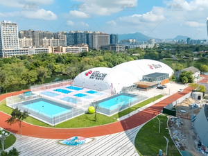 Բարձր ամրության PVDF օդային աջակցվող կառույցներ սպորտային պարկի համար 