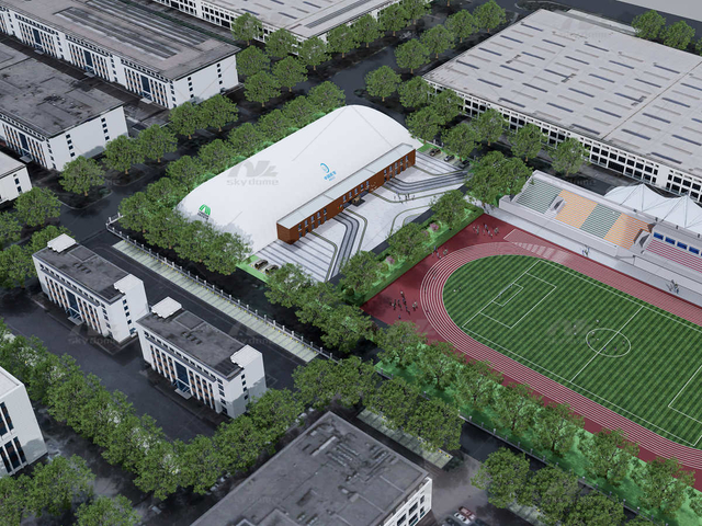 Sports Air Dome para est&aacute;dio de futebol indoor