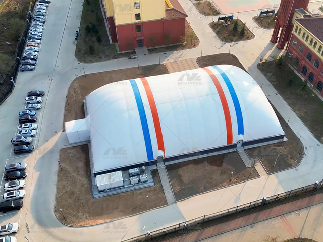 PVDF φουσκωτή κατασκευή με υποστήριξη αέρα για αίθουσα πολλαπλών χρήσεων