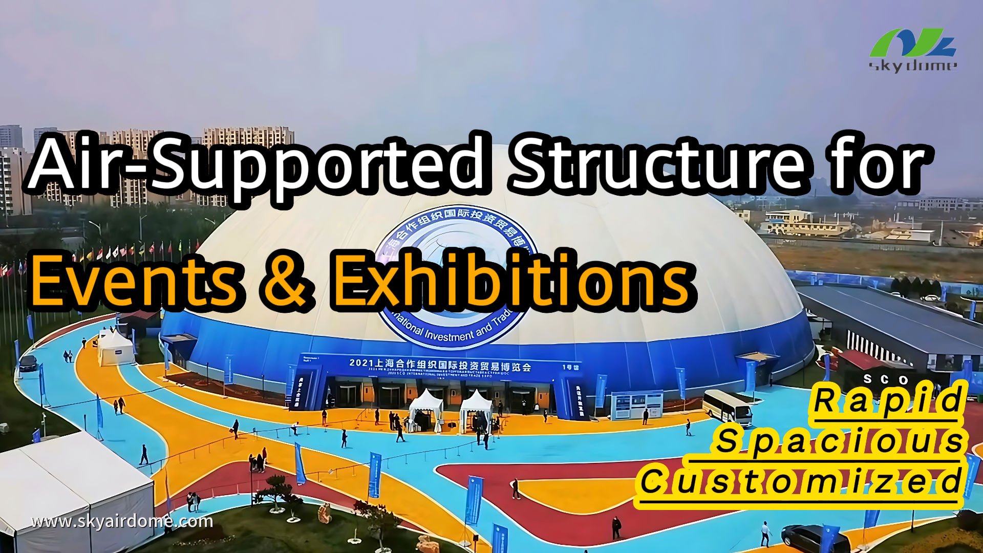Istraktura na Sinusuportahan ng Air para sa Mga Kaganapan at Exhibition